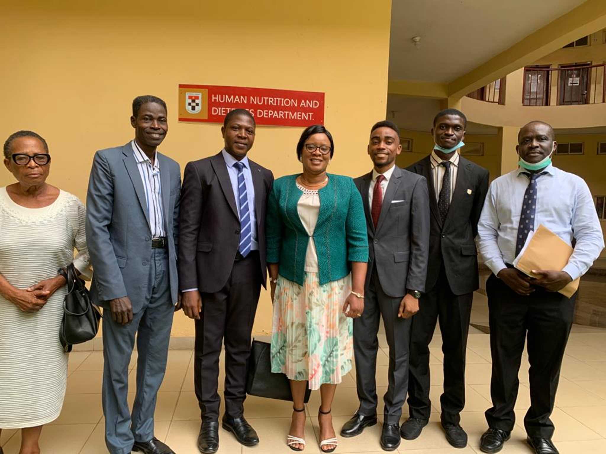 Professor Funke, as an external examiner with other colleagues at Afe Babalola University, Ado-Ekiti.