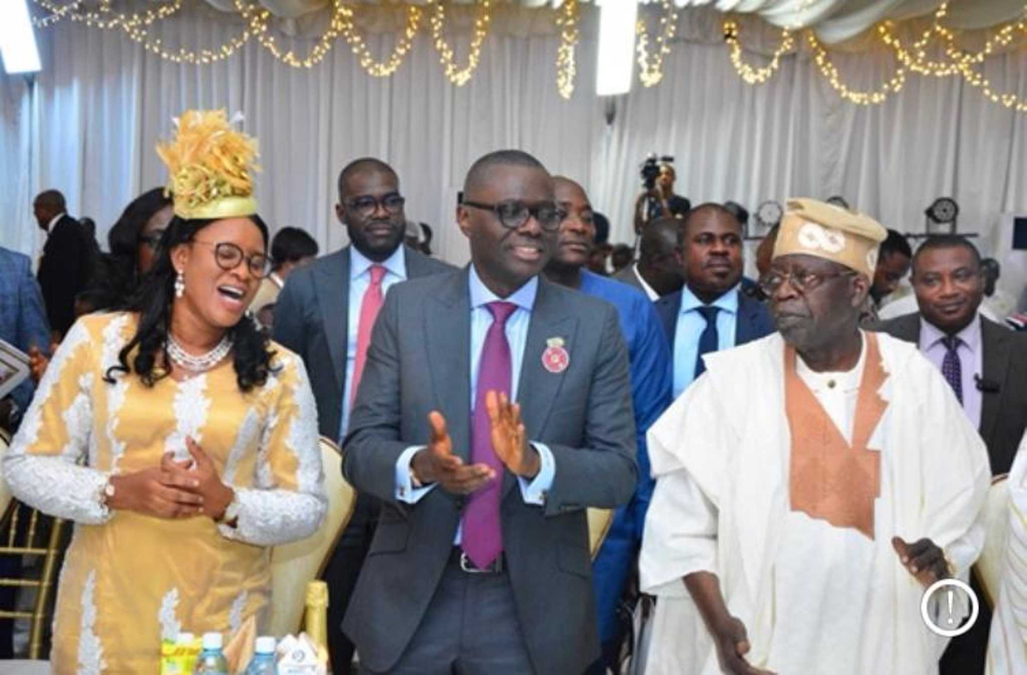 Prof. Motunrayo Funke Olumakaiye with the Governor of Lagos, Babajide Sanwoolu and President of Nigeria, Asiwaju Ahmed Bola Tinubu