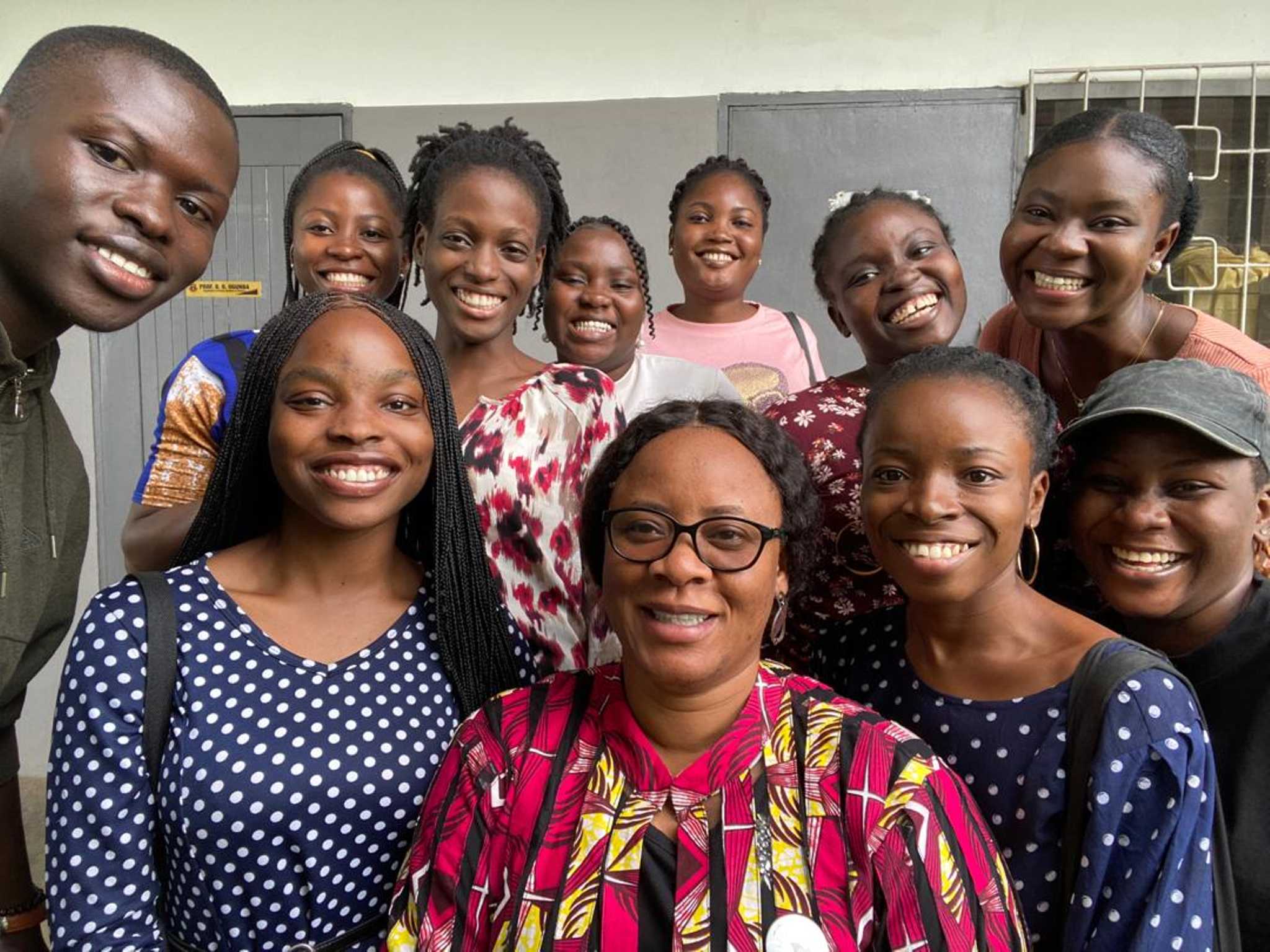 I, Prof. Olumakaiye Motunrayo Funke with my 2022 Project Students in OAU. The last set of FNC Class.